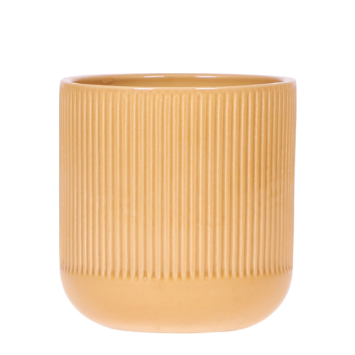 Kolibri Home | Maceta decorativa Flare - Ocre - Ø9cm