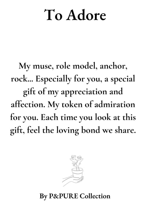 Ananas Rosita Gift "To Adore" met wenskaart - Ø12cm - ↕35cm