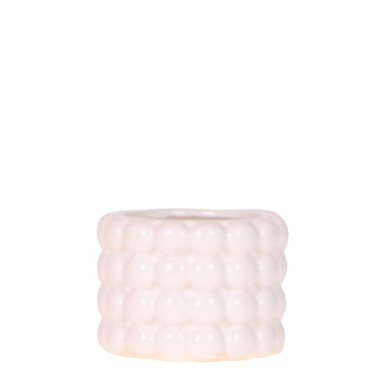 Kolibri Home | Doniczka dekoracyjna Poppy - biała - Ø6 cm