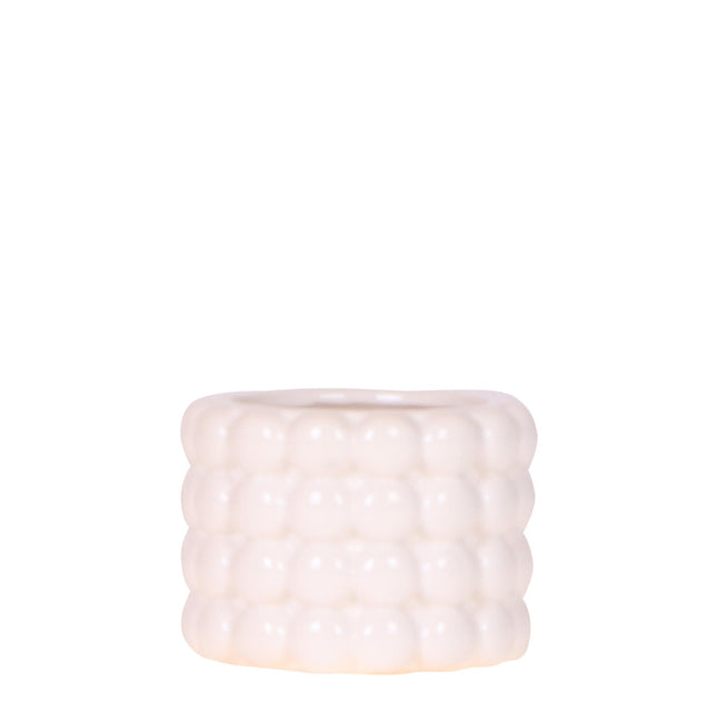 Kolibri Home | Maceta decorativa Poppy - Blanca - Ø6cm