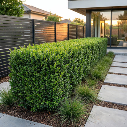 Buxus sempervirens - Palmboompje - 40x Haagplanten - Groenblijvend - Groen - Pot 9cm - Hoogte 20-25cm