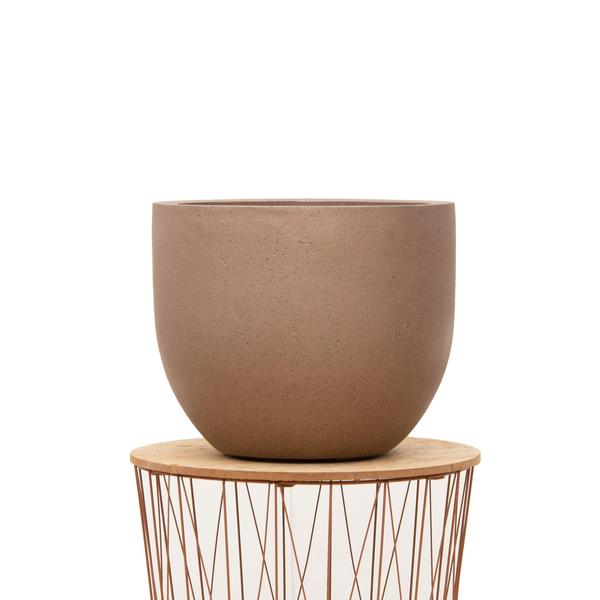 Pot Grigio New Egg Bronze - D55 x H46 - Luca Lifestyle | Betonlook Plantenbak