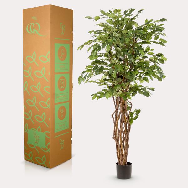 Kunstplant - Ficus liana  - Vioolbladplant - ↕170cm
