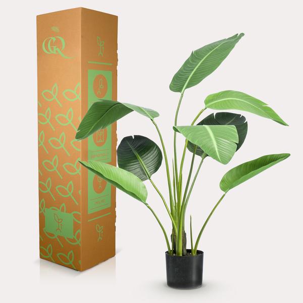 Kunstplant - Strelitzia nicolai - Paradijsvogelbloem - ↕120cm - Ø15cm