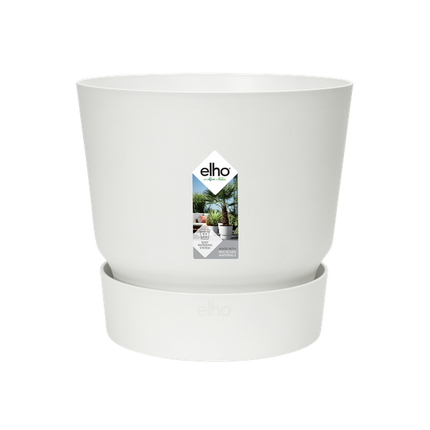Maceta Elho Greenville Redonda blanca - D24 x H23