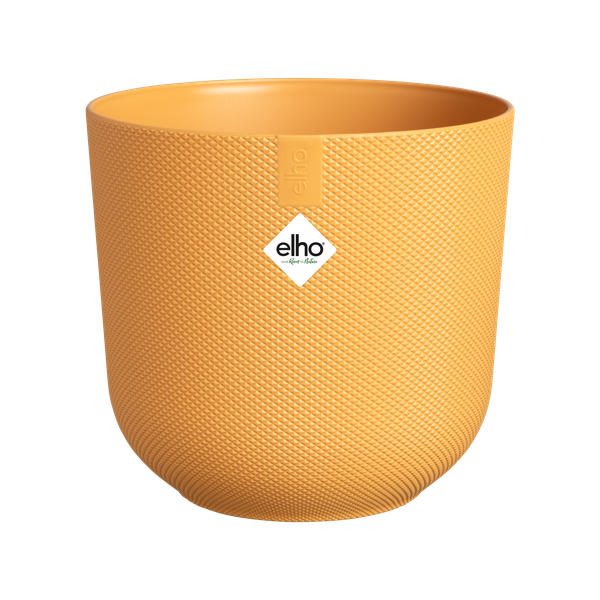 Maceta Elho Jazz Redonda color ámbar amarillo - D19 x H18