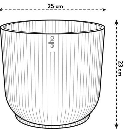 Pot elho Vibes Fold Round white - D25 x H23