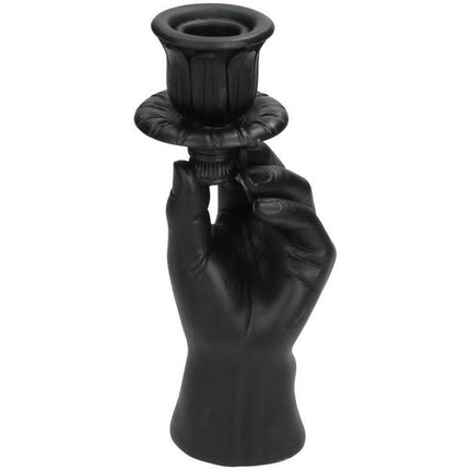 Bougeoir - Main Noire - ↑ 20 cm