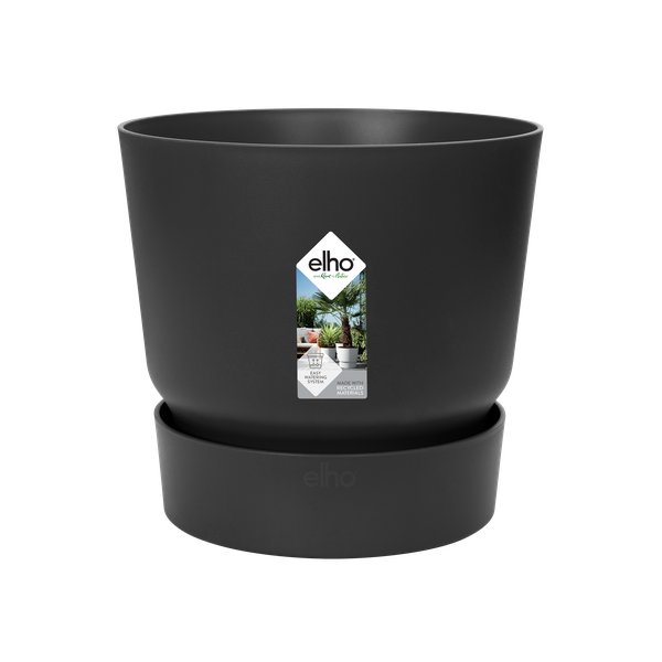 Maceta Greenville Redonda negra - D30 x H28