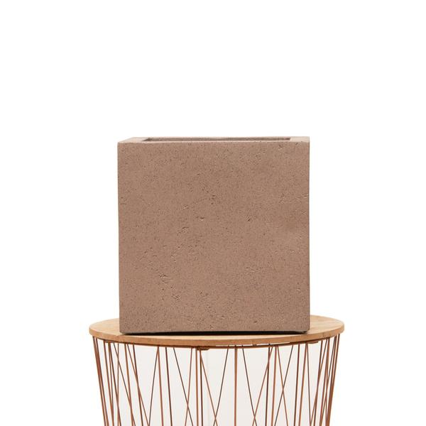 Pot Grigio Cube Bronze - D50 x H50 - Luca Lifestyle | Betonlook Plantenbak