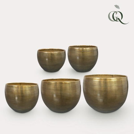 Ensemble de 5 pièces Rowen en aluminium couleur or - Or