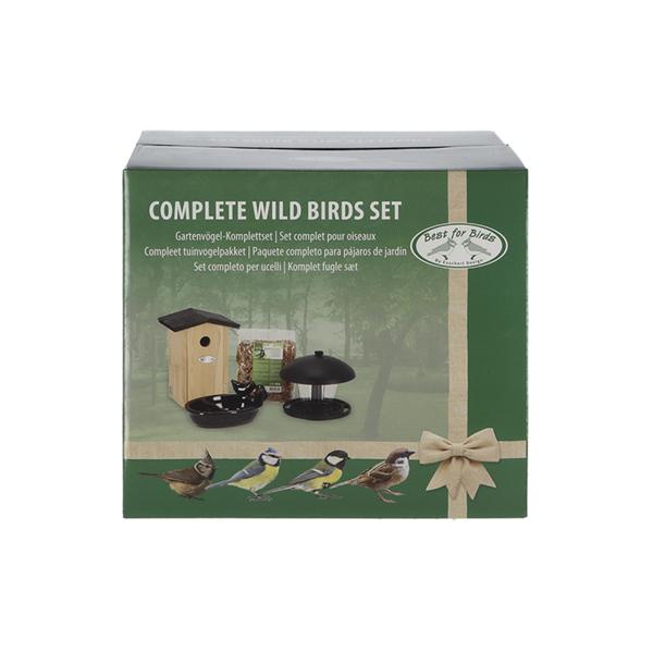 Komplettes Vogelpaket – Vogelhaus und Vogelfutter – Gartenzubehör