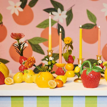 Bougeoir - Citron ↑ 18 cm