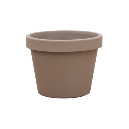 Jardinière Lira Tortora - D75 x H68 - Effet béton