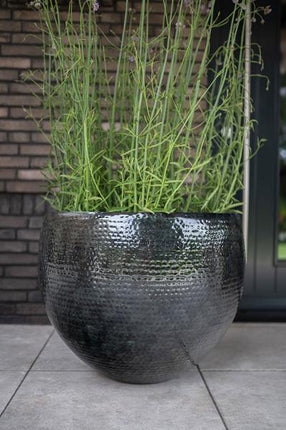 Set of 3 pots - Thom Black metal - Width