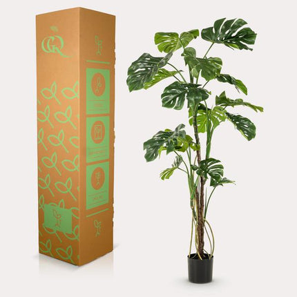 Sztuczna roślina Monstera - Roślina doniczkowa - ↕180cm - Ø17cm