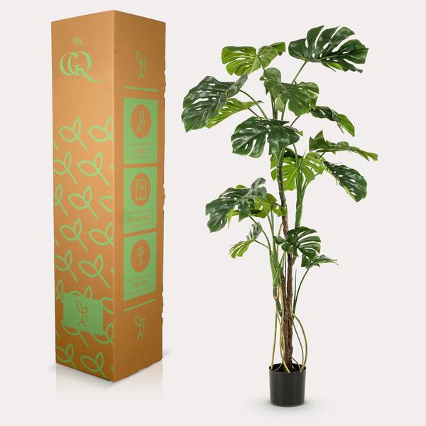 Kunstplant - Monstera  - Gatenplant - ↕180cm - Ø17cm