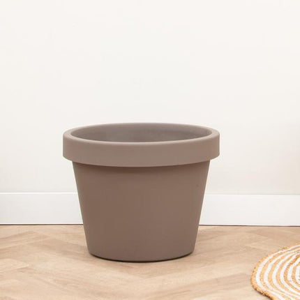 Jardinière Lira Tortora - D75 x H68 - Effet béton