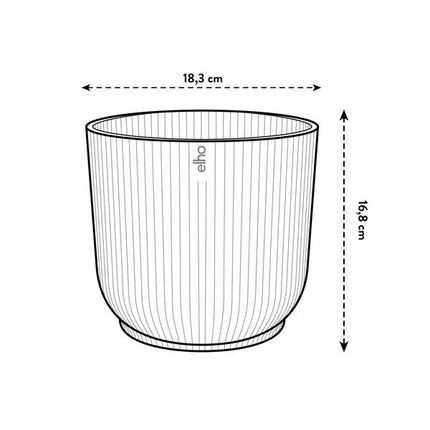Pot elho Vibes Fold Round white - D18 x H17