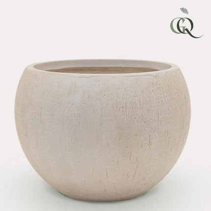 Topf - Beige - Regentropfen-Globus - XXL - H40 - B55