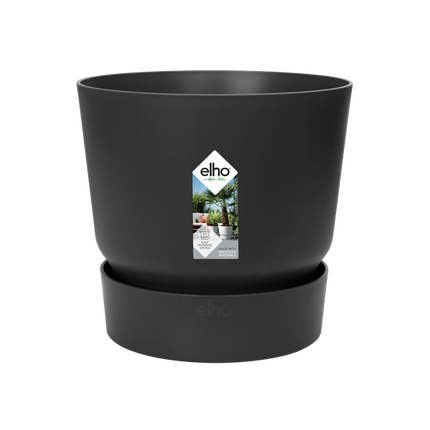 Elho Greenville Round pot black - D39 x H37
