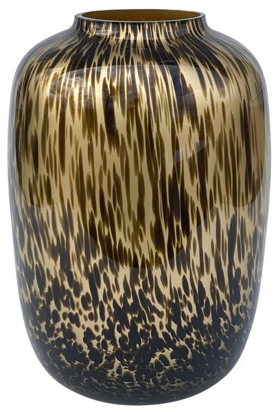 Vaso in vetro - M - H35 W25 - Artic Cheetah Gold
