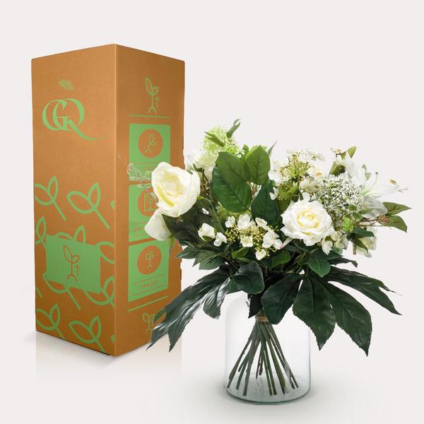 Kunstbloemen - Bouquet M - White Dream - ↕60cm