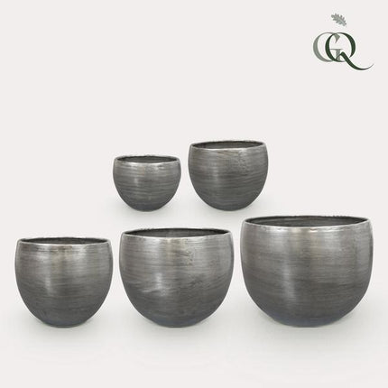 Lot de 5 Rowen en aluminium couleur argent - Argent