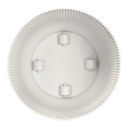 Pot elho Vibes Fold Round blanc - avec roulettes - D35 x H33