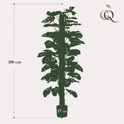 Sztuczna roślina Monstera Deliciosa - ↕180cm - Ø17cm