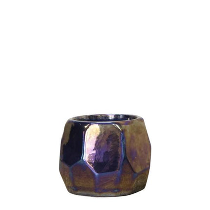 Kolibri Home I Doniczka perłowa - niebieska - Ø6cm