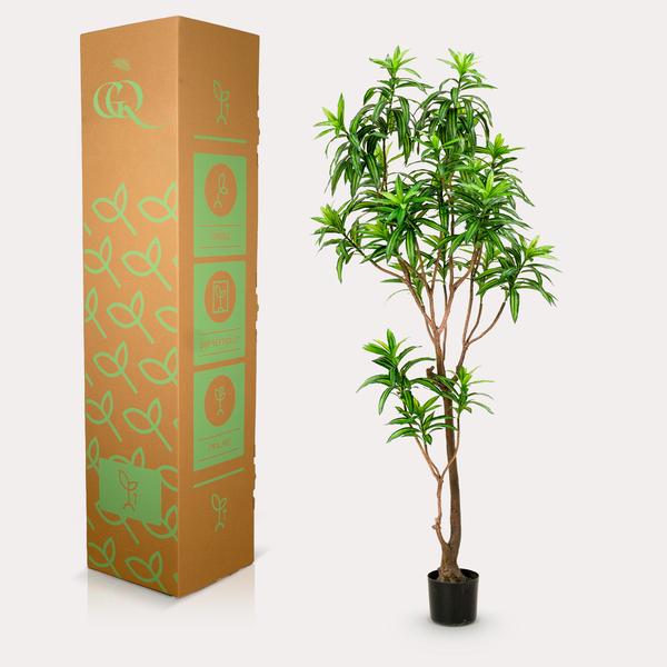 Kunstplant - Dracaena - Drakenboom - ↕190cm - Ø17cm