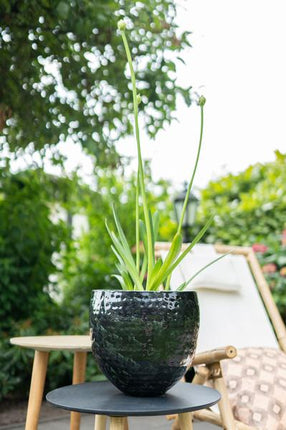 Set of 3 pots - Thom Black metal - Width