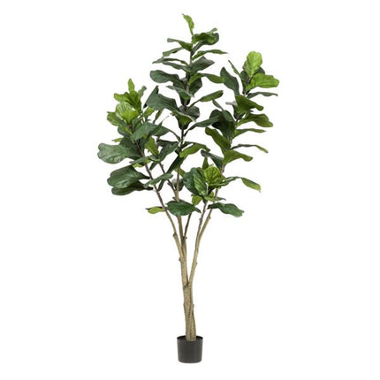 Sztuczna roślina Ficus Lyrara - Tytoń - ↕210cm - Ø17cm