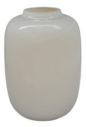 Vase en verre - M - H35 L25 - Ivoire arctique