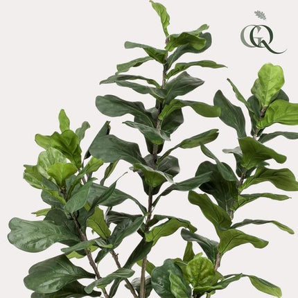Sztuczna roślina Ficus Lyrara - Tytoń - ↕210cm - Ø17cm