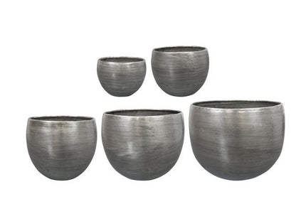 Lot de 5 Rowen en aluminium couleur argent - Argent