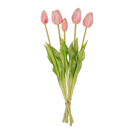 Wazon Strawberry Girl + 10x Real Touch Pink Tulip