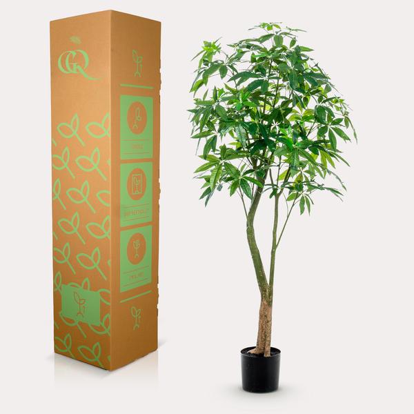 Kunstplant - Pachira Aquatica - Geldboom - ↕180cm - Ø15cm