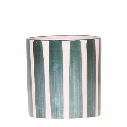 Kolibri Home | Painted stripe - Green - Ø9cm