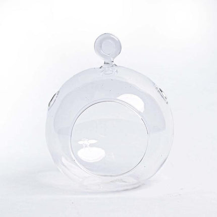 Glass Christmas bauble - Set of 3 - Transparent with hook - D10.5 H8 cm - Christmas