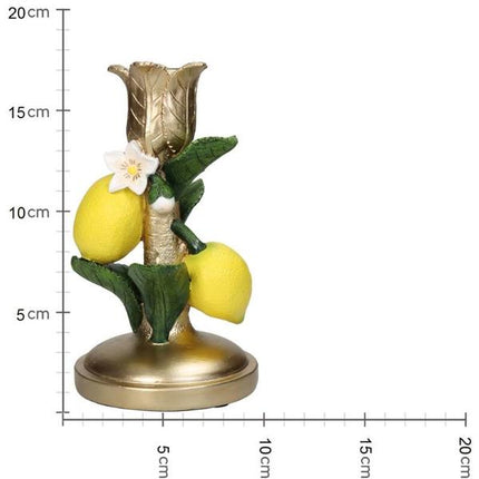 Bougeoir - Citron ↑ 18 cm