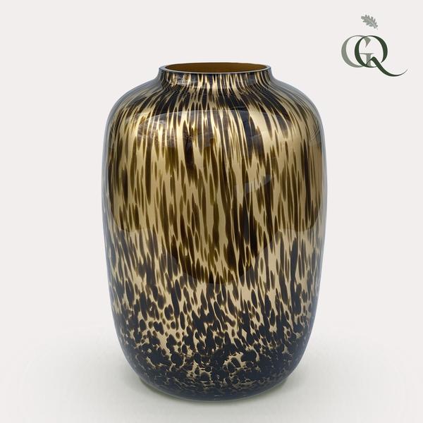 Vaso in vetro - M - H35 W25 - Artic Cheetah Gold