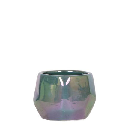 Kolibri Home I Doniczka perłowa - zielona - Ø6cm