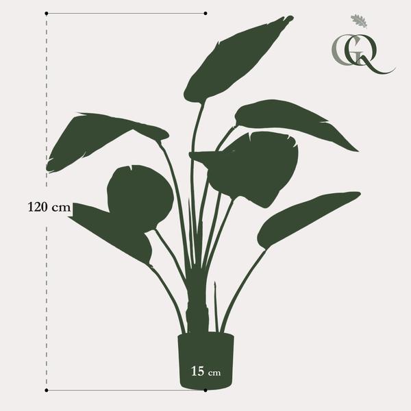 Kunstplant - Strelitzia nicolai - Paradijsvogelbloem - ↕120cm - Ø15cm