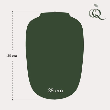 Vase en verre - M - H35 L25 - Or Guépard Arctique