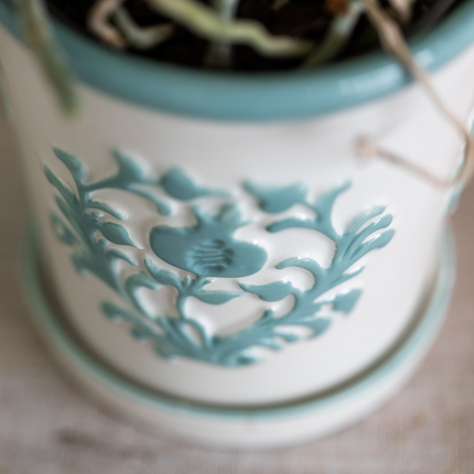 Campanula Addenda Ambella White in Malaga decorative pots - Ø12cm - 2x