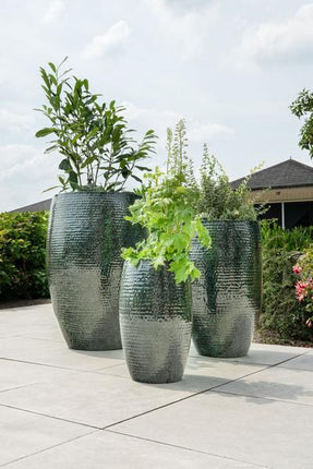 Set of 3 pots - Thom Black metal - Large