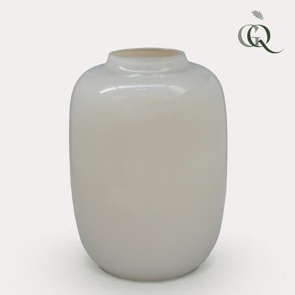 Vaso in vetro - M - H35 W25 - Avorio Artico