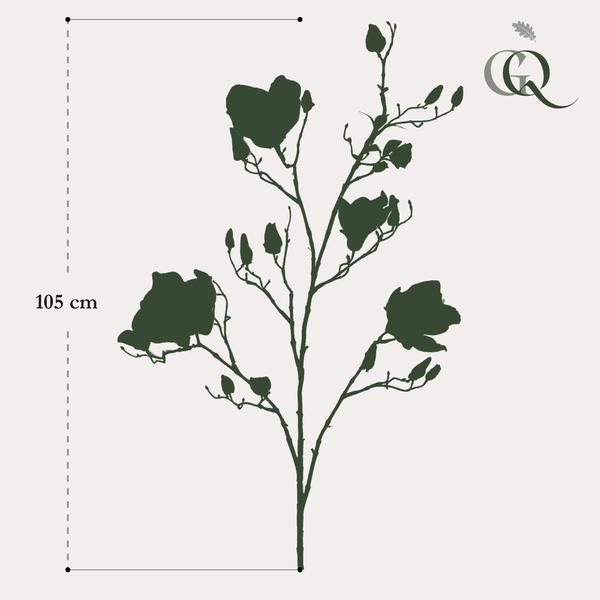 Kunstbloemen Solo - Crème - Magnolia Branches - 4x - ↕105cm